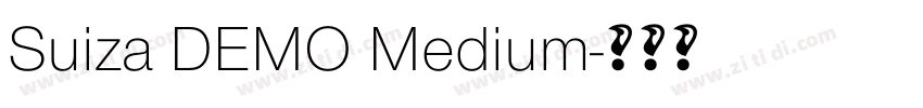 Suiza DEMO Medium字体转换